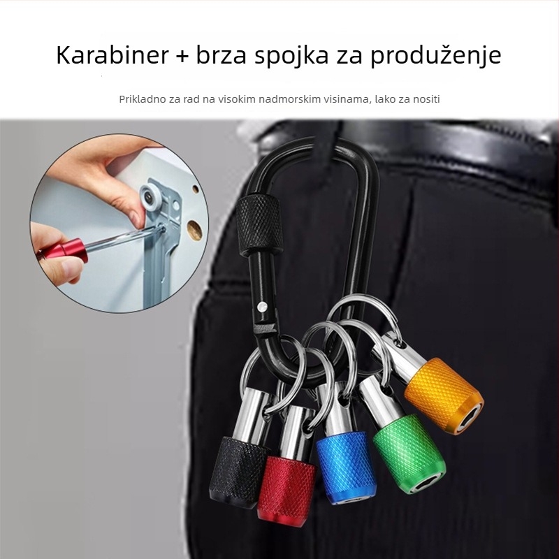 Set alata s adapterima za brzo mijenjanje, bitovi s šestougaonim držačem, kućica brzog otpuštanja i konverzijska šipka