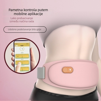 Pojas za zagrijavanje tijekom mjesečnice s infracrvenim grijanjem i vibracijskim masažom, USB punjenje, upravljanje putem aplikacije/Bluetooth, tri razine grijanja, model P71