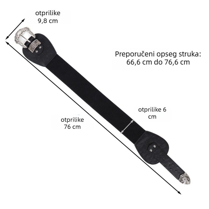 Široki pojas za struk za haljine, odijela i pulovere s dekorativnom zlatno graviranom kopčom; umjetna koža, kopča od legure, zatvaranje iglom, širina >4 cm, proljeće 2025