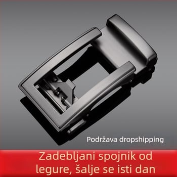 Automatska kopča za remen – muški, legura, pravokutni oblik, poslovni stil