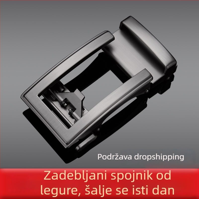 Automatska kopča za remen – muški, legura, pravokutni oblik, poslovni stil