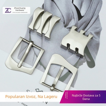 Kuka za kaiš u D obliku, od cinkovog legura, podesiva kopča s iglom, mogućnost logotipa