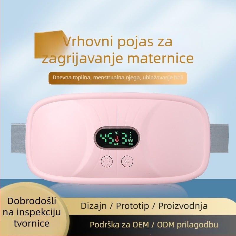 N6 pojas za zagrijavanje – masaža struka toplim kompresom i vibracijom, 4 razine, 45–65°C, punjenje