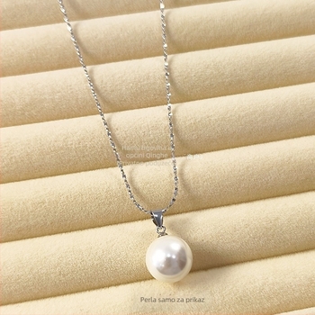 Ogrlica od srebra 925, Dizajn Starry Sky, Ručno izrađena, Geometrijski lanac, Unisex