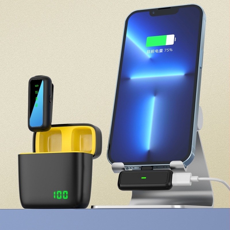 TX5 Lavalier Mikrofon s Digitalnim Zaslonom, Dvokatno Uživo Emitiranje/Snimanje, Uklanjanje Šuma