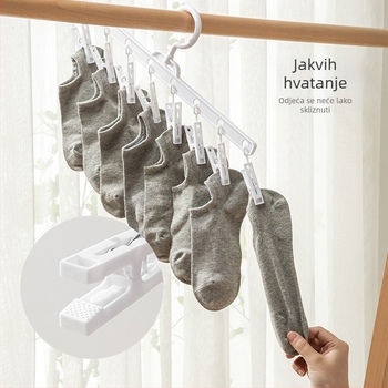 Plastični klips za sušenje, model BJYJ011, pakiranje 100 kom., pogodna za donje rublje, hlače, čarape i kravatu