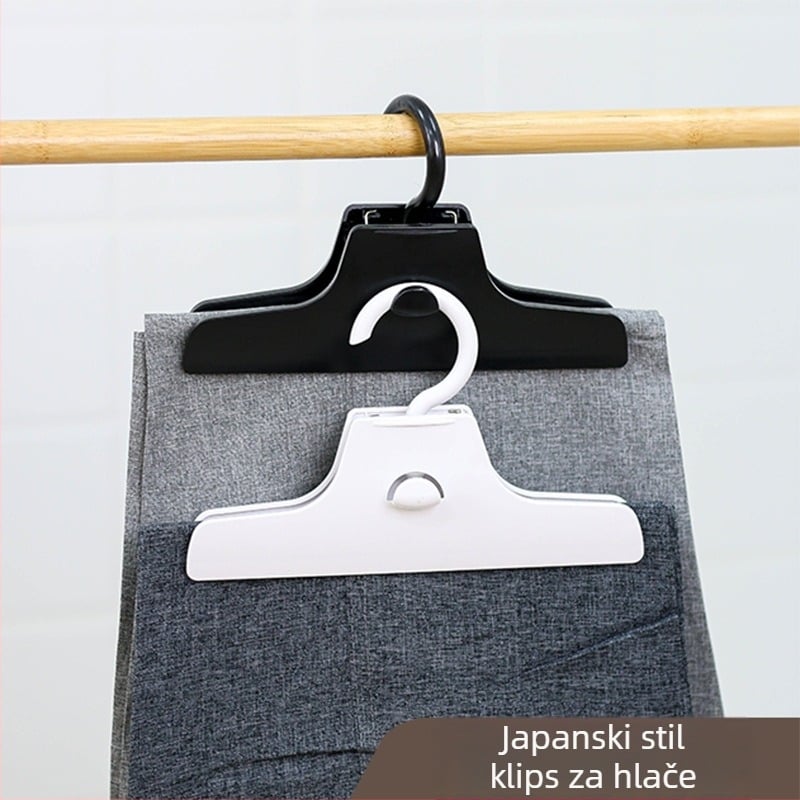 Klip za garderobu za hlače, ABS materijal, može se slagati i vješati, pogodan za donje rublje, hlače, odijelo i kravatu