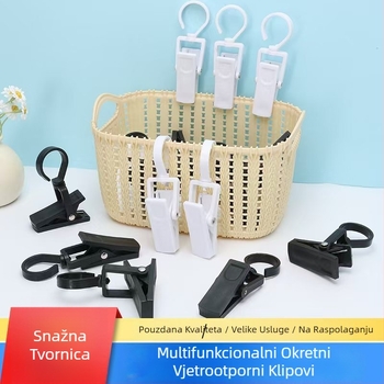 Plastični rotirajući klips za pohranu, 360° rotacija, protuklizni dizajn, moderan minimalistički izgled, za donje rublje, hlače, čarape, šal i kravatu.