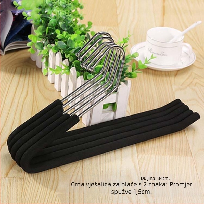 Law Exhibition Protuklizni držač za hlače – Višestruki klipsovi, metalni organizator odjeće, pakiranje 200 komada