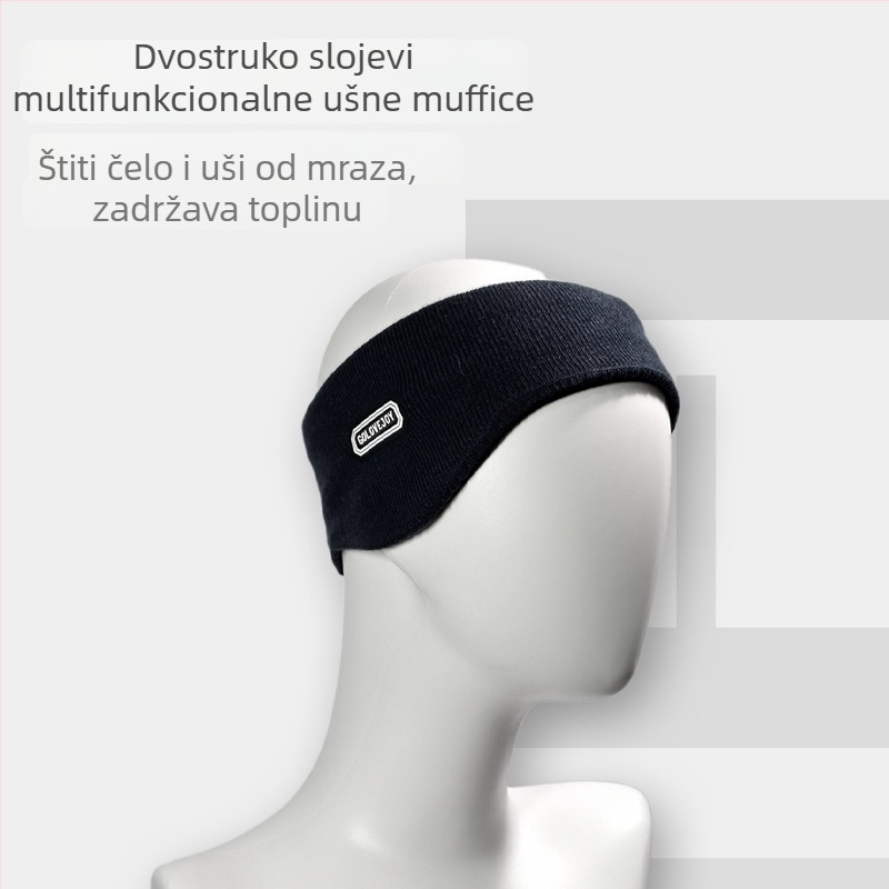 Unisex ušne zaštitne sa trakom za glavu — nošenje na stražnjoj strani, otporne na vjetar i tople za zimu/jesen na otvorenom