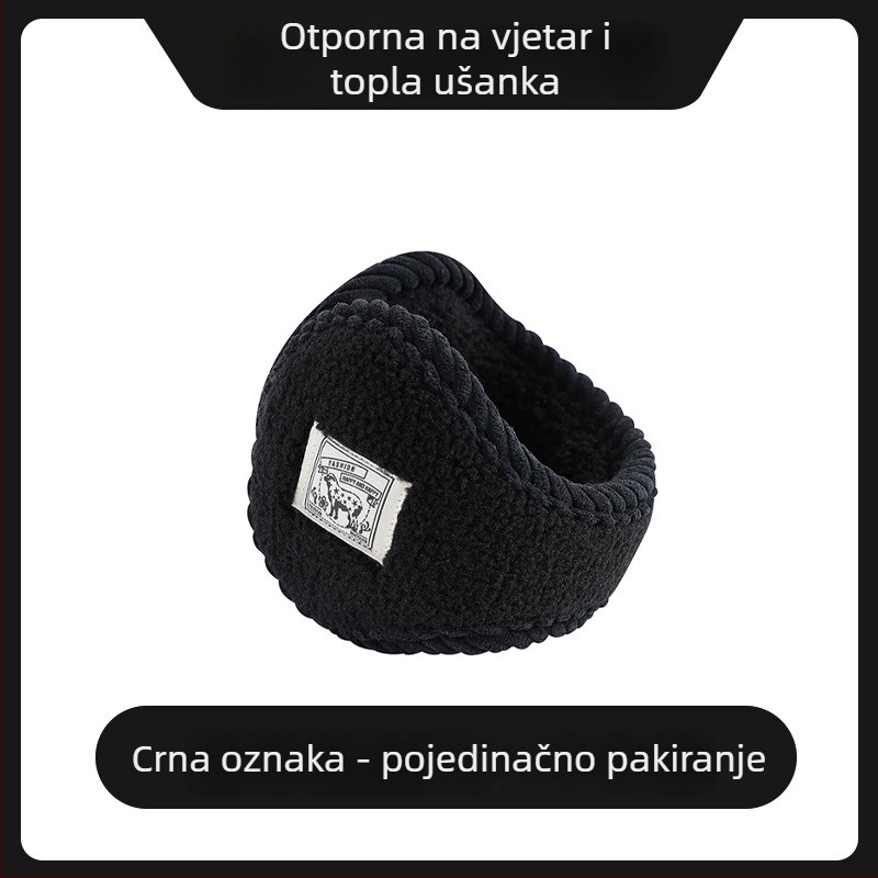 Kouji zimske zaštitne prekrivalo za uši, poliester vlakno, stražnje montiranje, minimalistički dizajn, unisex odrasli, toplo