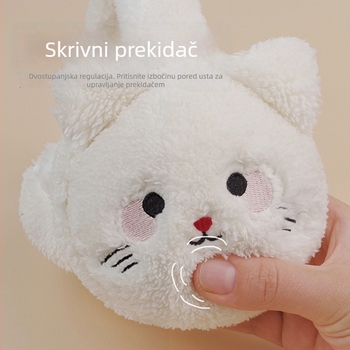 Grijaće naušnice za uši s USB punjenjem, Unisex, Zima, Vanjska uporaba, Zadržavaju toplinu
