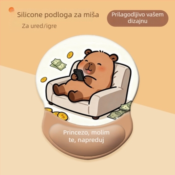 Podloga za tipkovnicu i podrška za zglob miša – silikon, protuklizna, otporna na habanje, model 0081 #0699, mogućnost prilagodbe