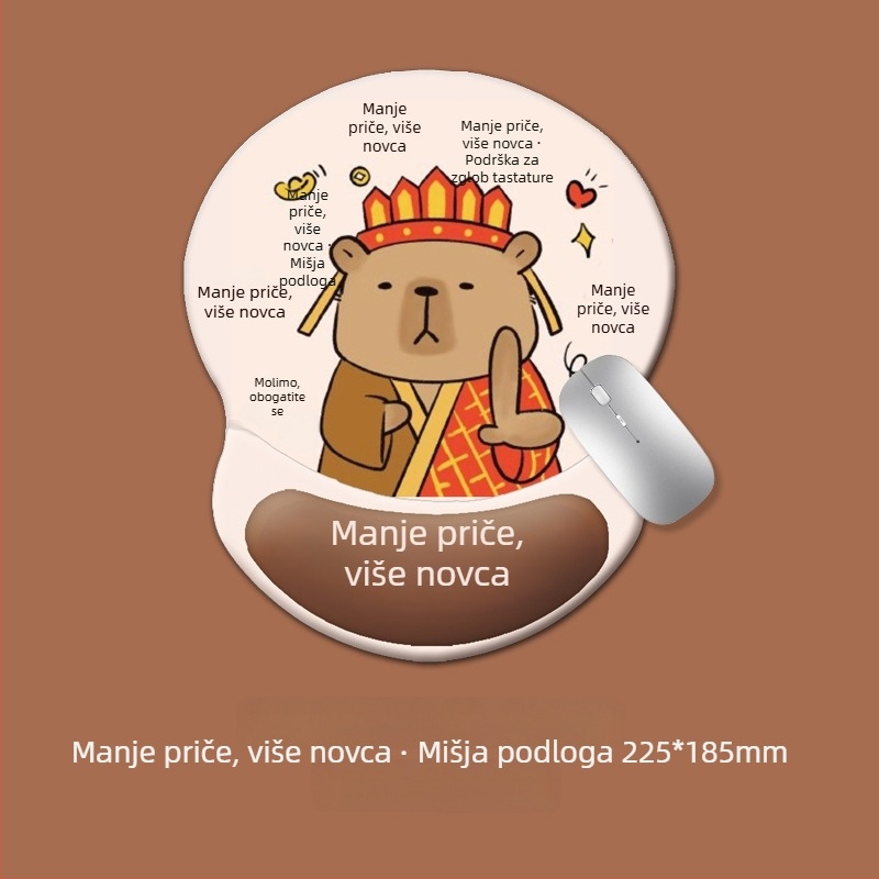 Podloga za tipkovnicu i podrška za zglob miša – silikon, protuklizna, otporna na habanje, model 0081 #0699, mogućnost prilagodbe