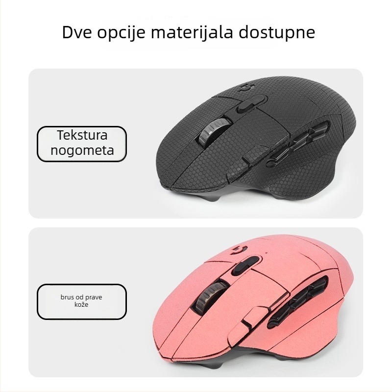 Logitech G604 protuklizna mišićna podloga od velura, s punim pokrivanjem, apsorbira znoj i štiti stražnji dio te bočne rubove