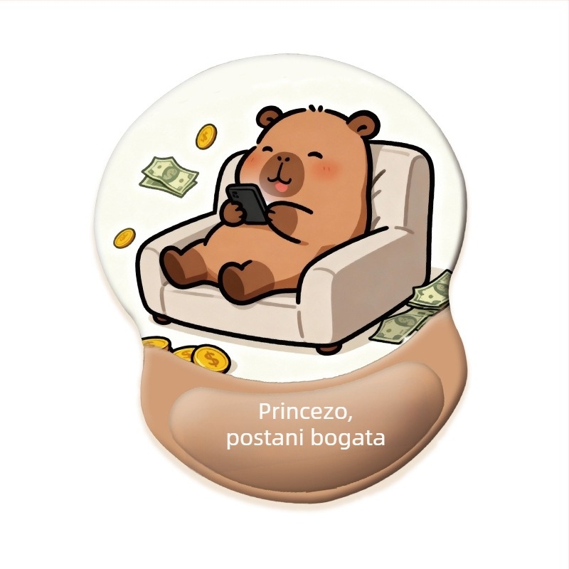 Podloga za tipkovnicu i podloga za zglob miša, silikon, stil: podrška za dlan tipkovnice i zglob miša, protuklizno i otporno, za ured