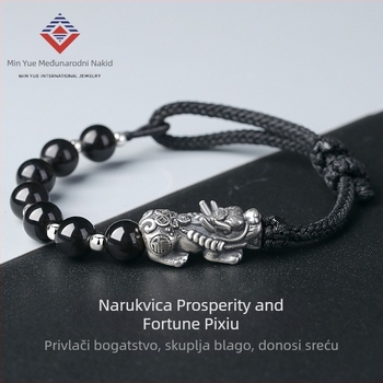 DIY pleteni narukvica od užeta, retro muški stil, ručna izrada, ljeto 2024, Fujian-Guangdong International Jewelry