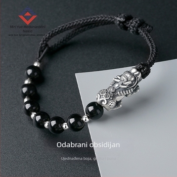 DIY pleteni narukvica od užeta, retro muški stil, ručna izrada, ljeto 2024, Fujian-Guangdong International Jewelry