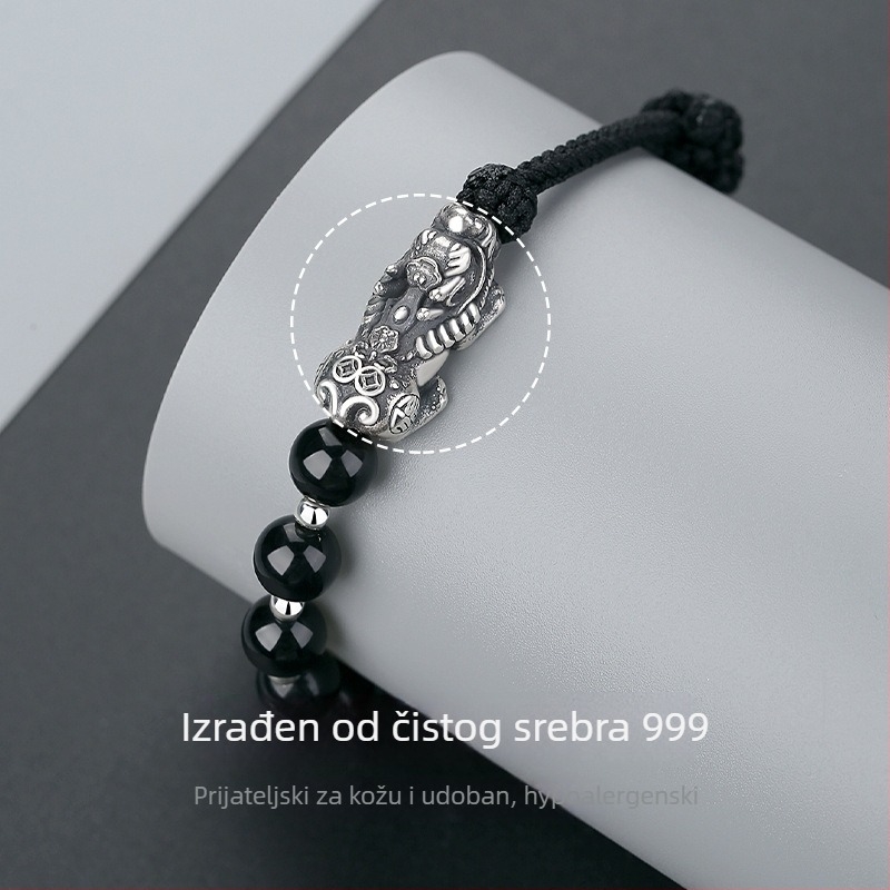 DIY pleteni narukvica od užeta, retro muški stil, ručna izrada, ljeto 2024, Fujian-Guangdong International Jewelry