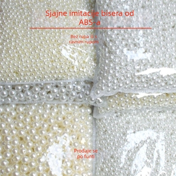 DIY dodaci za nakit – plastične/smolaste okrugle perle, završna boja pečena, proljeće 2024