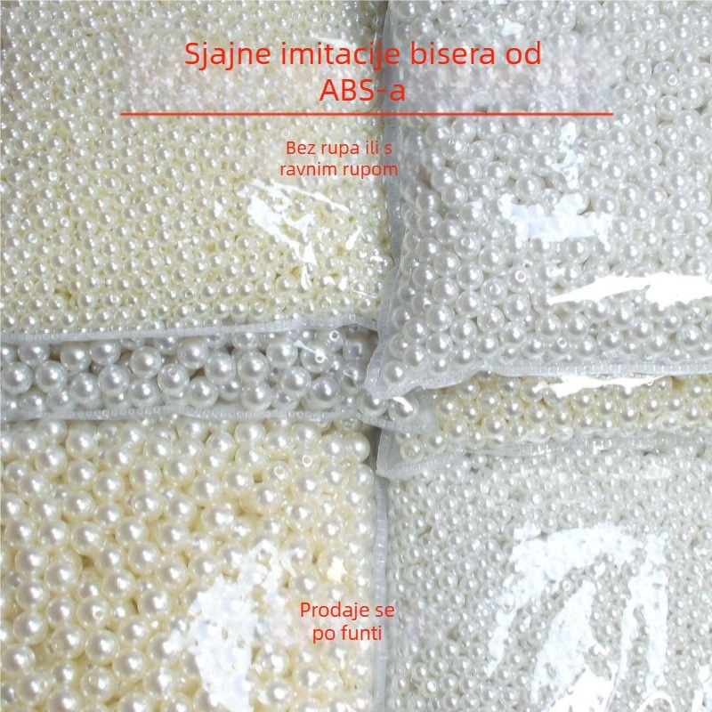 DIY dodaci za nakit – plastične/smolaste okrugle perle, završna boja pečena, proljeće 2024