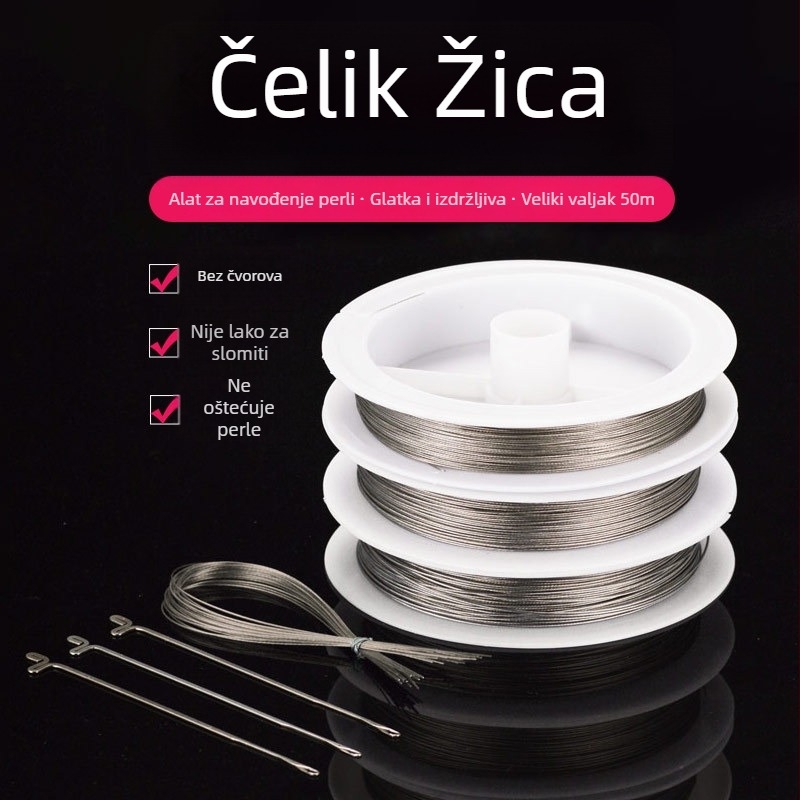 Alat za navlačenje perli na žicu; Vrsta: Žica; Materijal: Drugo; Popis: Spring 2023