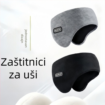 Slušalice za zagrijavanje za glavu, za vanjsku upotrebu u jesensko-zimskom razdoblju, pliš materijal, jednofarban uzorak, zadržavaju toplinu