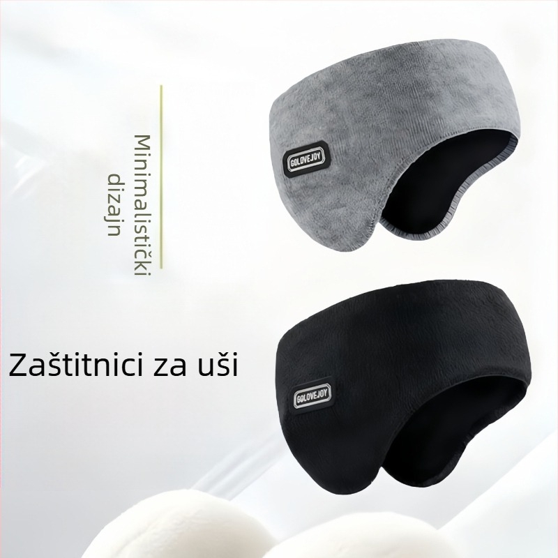 Ušni zaštitnici na glavu, otporni na vjetar, s fleece uloškom, za zimske vanjske sportove