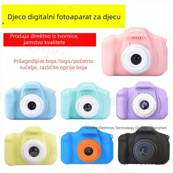 X2 Djeca Digitalna Kamera - 1-5 MP, TF kartica, trajanje baterije 1-3 sata, Fotografije i Video