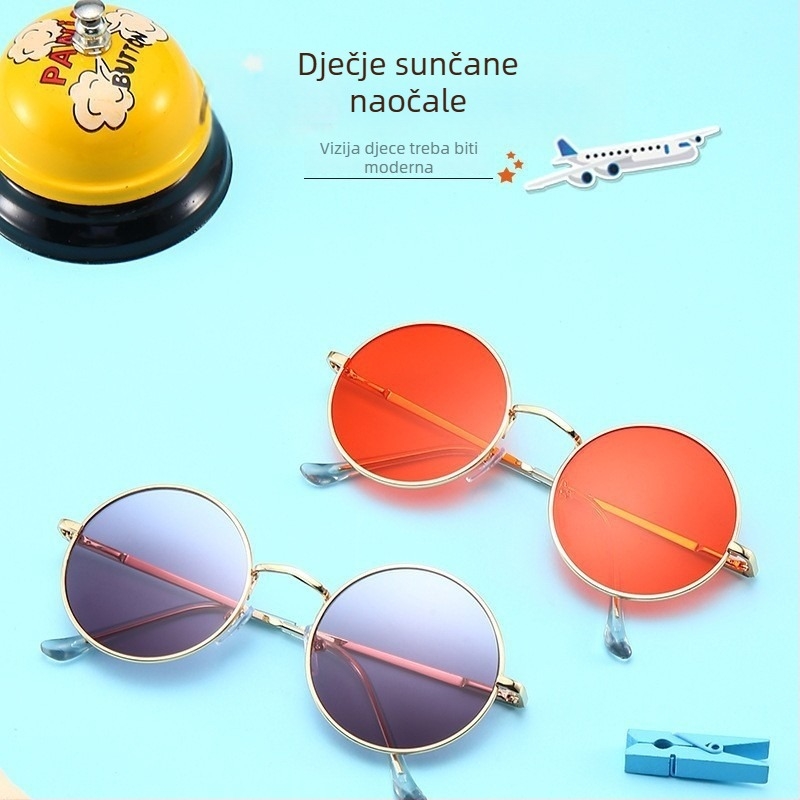 Okrugle metalne naočale za sunce, UV400, neopolarizirane, kategorija 3, unisex