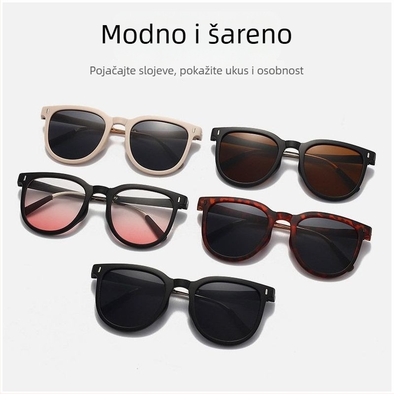 Sklopive sunčane naočale – anti-refleksne, UV-380 zaštita, leće od smole, okvir od plastike i metala, idealne za vožnju