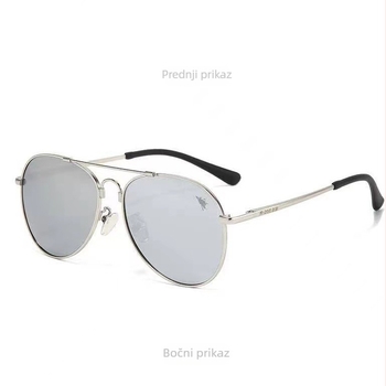 Dječje sunčane naočale, retro veliki okvir u obliku žabe, UV400 zaštita, TAC leće, puni okvir od metala i memorijskog materijala