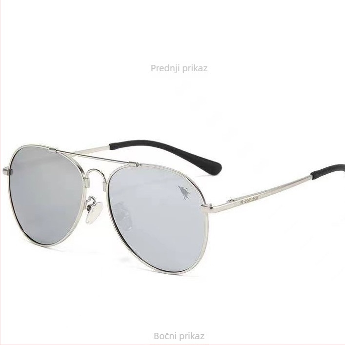 Dječje sunčane naočale, retro veliki okvir u obliku žabe, UV400 zaštita, TAC leće, puni okvir od metala i memorijskog materijala