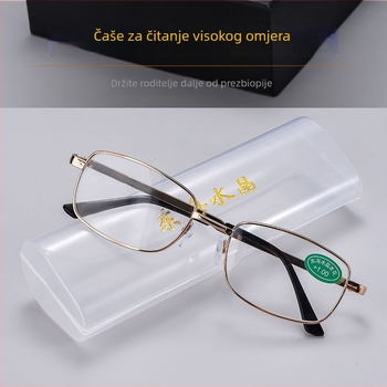 Naočale za čitanje s asferičnim lećama, ovalni metalni okvir, model 8958