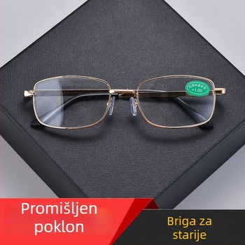 Naočale za čitanje s asferičnim lećama, ovalni metalni okvir, model 8958