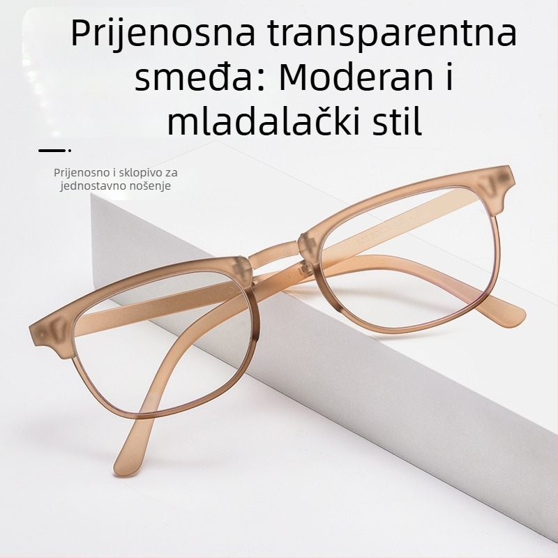 Naočale za čitanje s AC lećama, anti plavo svjetlo, bez okvira, podržavaju miopiju