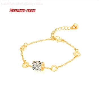 Narukvica od titan čelika sa Seiko završnom obradom, korejski stil, težina 20 g, za žene.