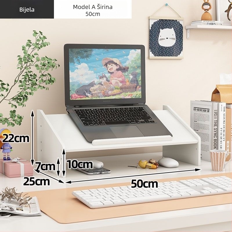 Držač za laptop i monitor, rotirajući stolni podizni nosač, plastika, Ding huixu