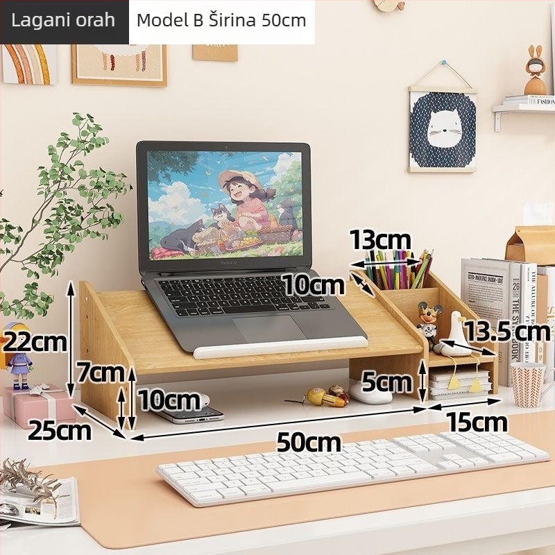 Držač za laptop i monitor, rotirajući stolni podizni nosač, plastika, Ding huixu