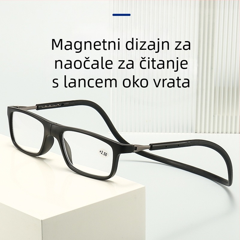 Naočale za čitanje, višefunkcijske leće za blizinu i daljinu, leće od smole, okvir TR90, kvadratni stil