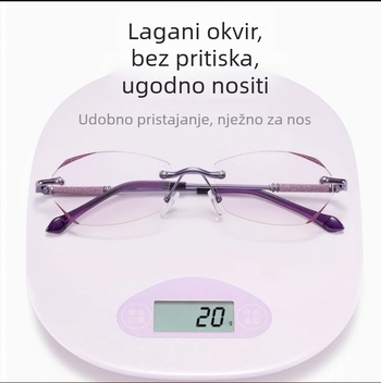 Presbiopijske naočale, PC leće, protiv plavog svjetla, bezokvirne
