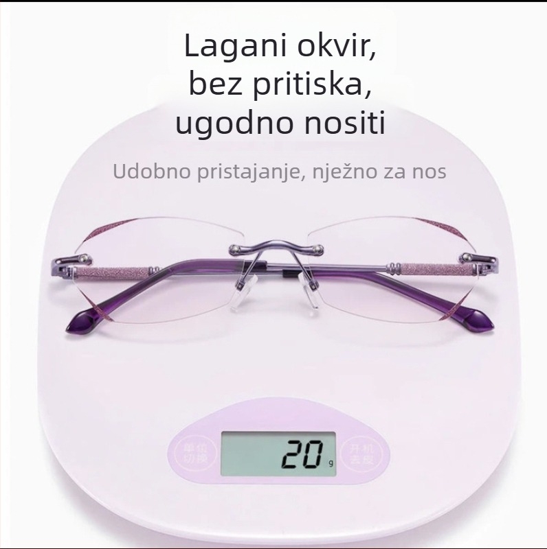 Presbiopijske naočale, PC leće, protiv plavog svjetla, bezokvirne
