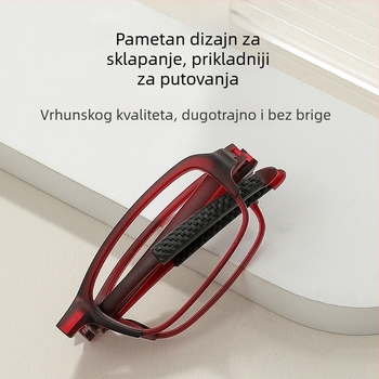 Sklopive naočale za čitanje (PC leće; TR90 okvir; protiv plavog svjetla; UV zaštita; protiv zračenja)