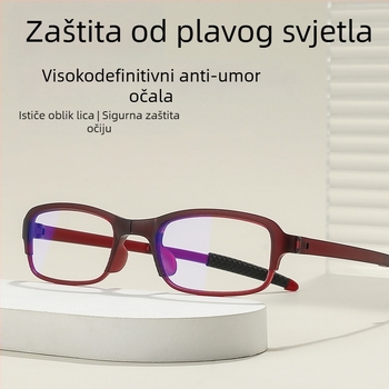 Sklopive naočale za čitanje (PC leće; TR90 okvir; protiv plavog svjetla; UV zaštita; protiv zračenja)