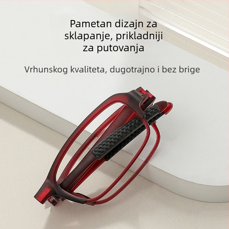 Sklopive naočale za čitanje (PC leće; TR90 okvir; protiv plavog svjetla; UV zaštita; protiv zračenja)