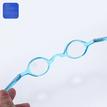 Jinke male kružne naočale za čitanje, PC okvir, TAC leće, model 9405, unisex – puni okvir, pogodne za kvadratno lice