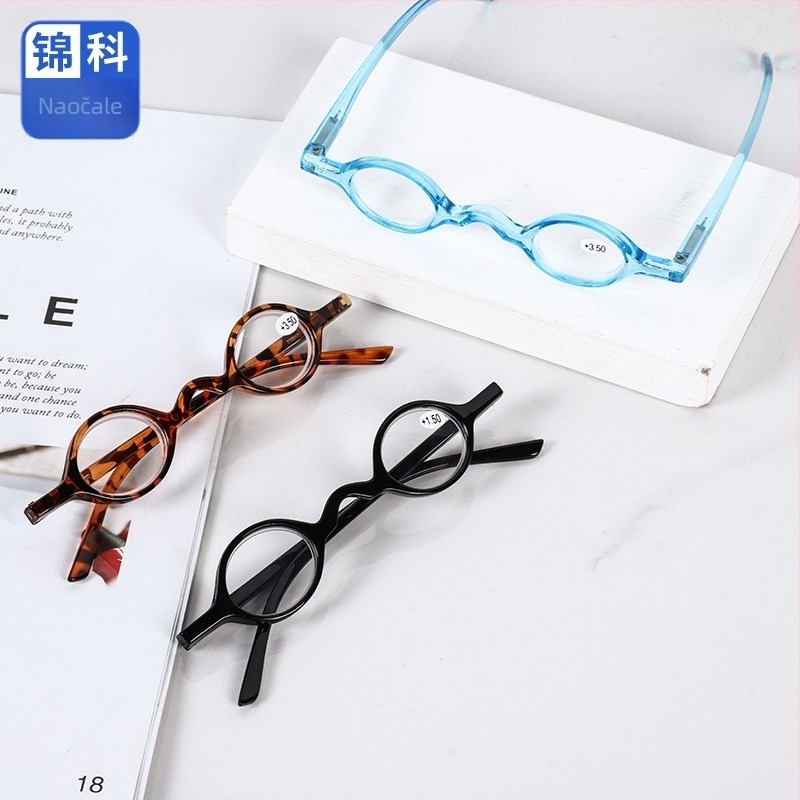 Jinke male kružne naočale za čitanje, PC okvir, TAC leće, model 9405, unisex – puni okvir, pogodne za kvadratno lice