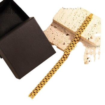 Nerđajući čelični narukvica, elektroplatiranje, valoviti dizajn, stil za parove, ljeto 2024