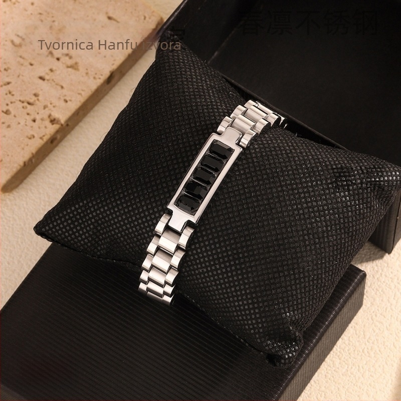 Nerđajući čelični narukvica, elektroplatiranje, valoviti dizajn, stil za parove, ljeto 2024