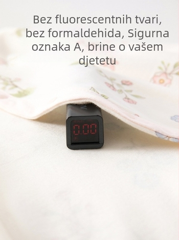 Kombinezon od pamuka za novorođenčad, dugi rukavi, bez kapuljače, kosi prednje zatvaranje, unisex